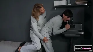 SacredShemale.com - Trans prisoner Natalie Mars anal toyed